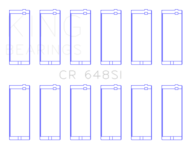 King Engine Bearings Jeep 232CI/242CI/248CI / Rambler 232CI (Size .010) Connecting Rod Bearing Set