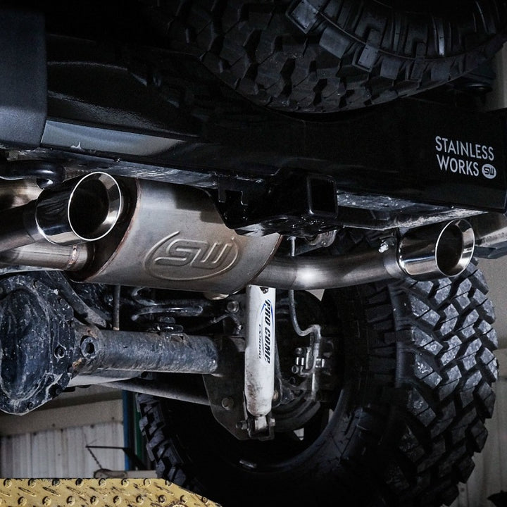 Stainless Works 2007-17 Jeep Wrangler Axle Back Exhaust