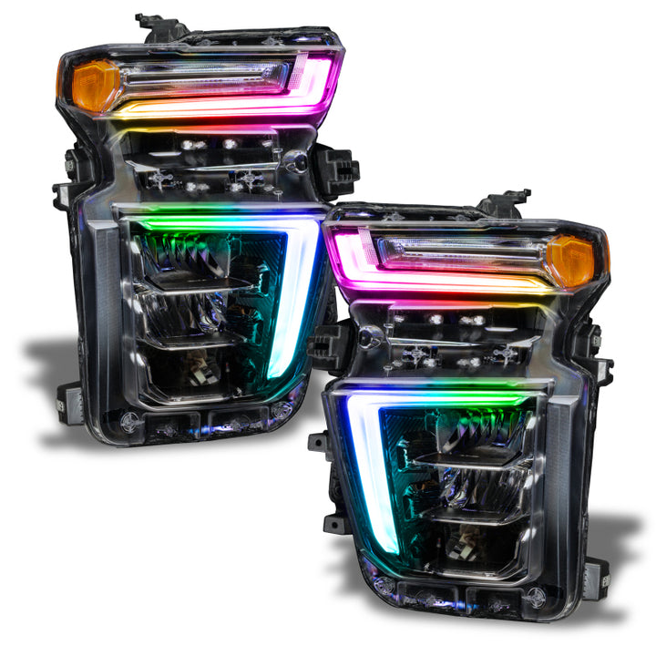 Oracle 20-21 Chevy Silverado HD 2500 RGB+W Headlight DRL Kit - ColorSHIFT w/o Controller