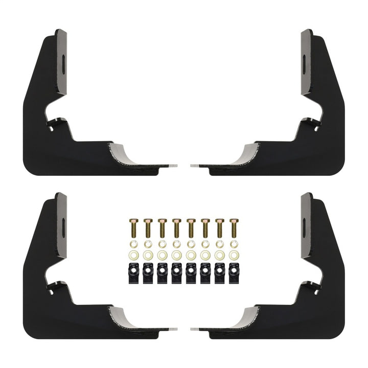 Westin 2014-2018 Chevy Silverado 1500 Reg Cab Premier Oval Nerf Step Bar Mount Kit - Black