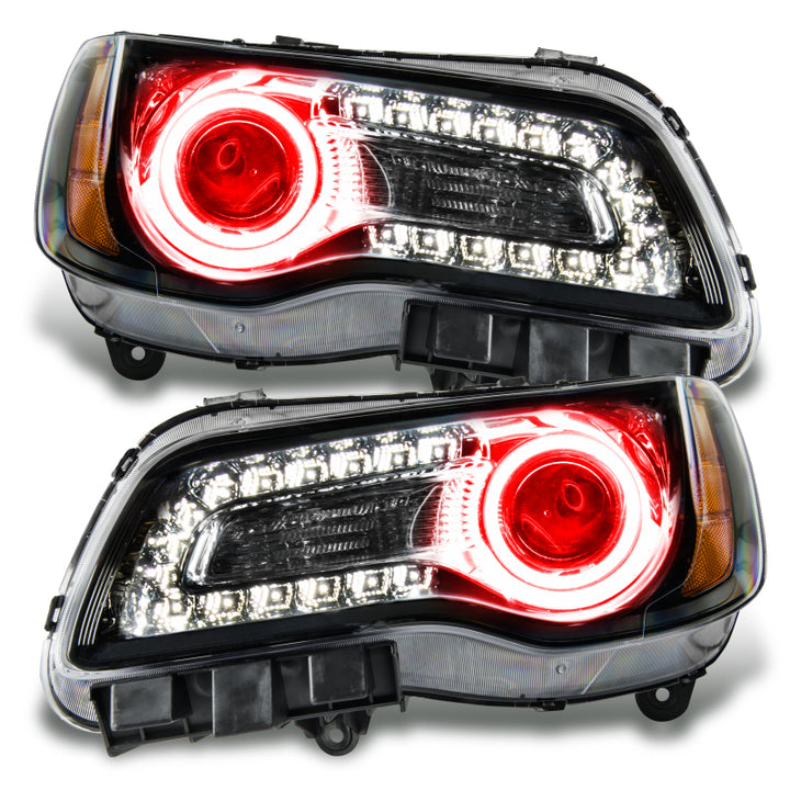Oracle 11-14 Chrysler 300C SMD HL - Black - NON HID - Red