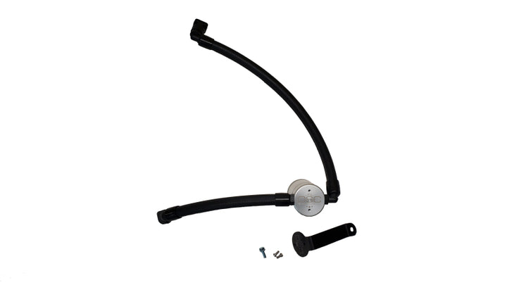 J&amp;L 2021-2025 Ford Bronco 2.7L 3.0 Oil Separator Passenger Side- Clear Anodized