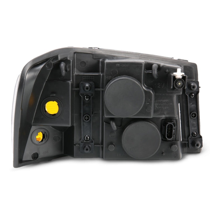 ANZO 2002-2009 GMC Envoy Crystal Headlight  Black Amber
