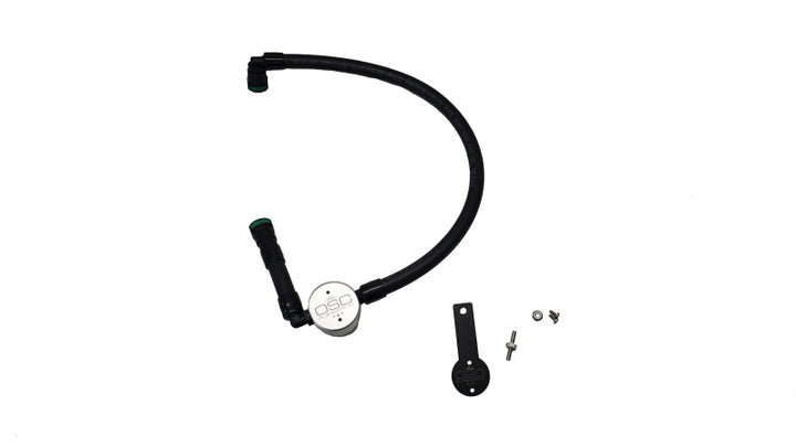 J&amp;L 16-25 Dodge Durango / Jeep Grand Cherokee 3.6L Oil Separator 3.0 Passenger Side - Clear Anod