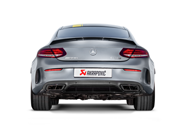 Akrapovic 16-17 AMG C63 Coupe Evolution Line Cat Back (Titanium) w/ Carbon Tips (Req. Link Pipe)