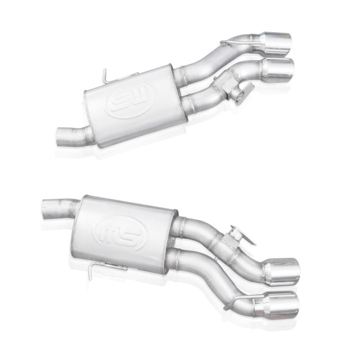 Stainless Works 2016-18 Cadillac CTS-V Sedan Axle Back System Dual-Mode Turbo Mufflers 4in Tips