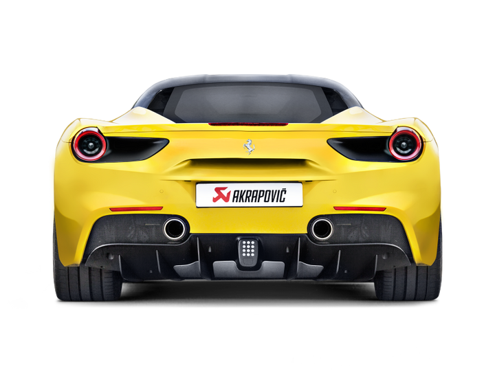 Akrapovic 16-17 Ferrari 488 GTB/488 Spyder Slip-On Line (Titanium) w/ Carbon Tips