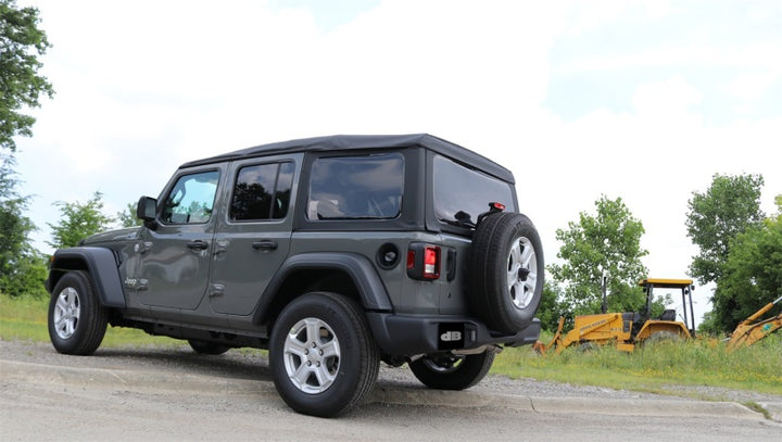 Corsa 2018-2025 Jeep Wrangler JL 2.5in Dual Rear Turn Down Exit Sport Axle-Back Exhaust