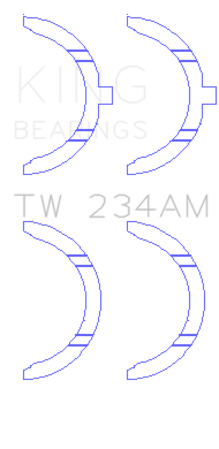 King Engine Bearings Toyota 22RE Thrust Washer Set