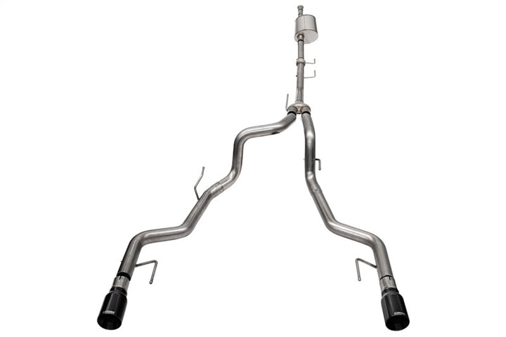 Corsa 2021-2025 Ford F-150 SuperCrew/5.5ft Bed 3.5L V6 Sport Cat-Back Dual Rear Exit-Black PVD