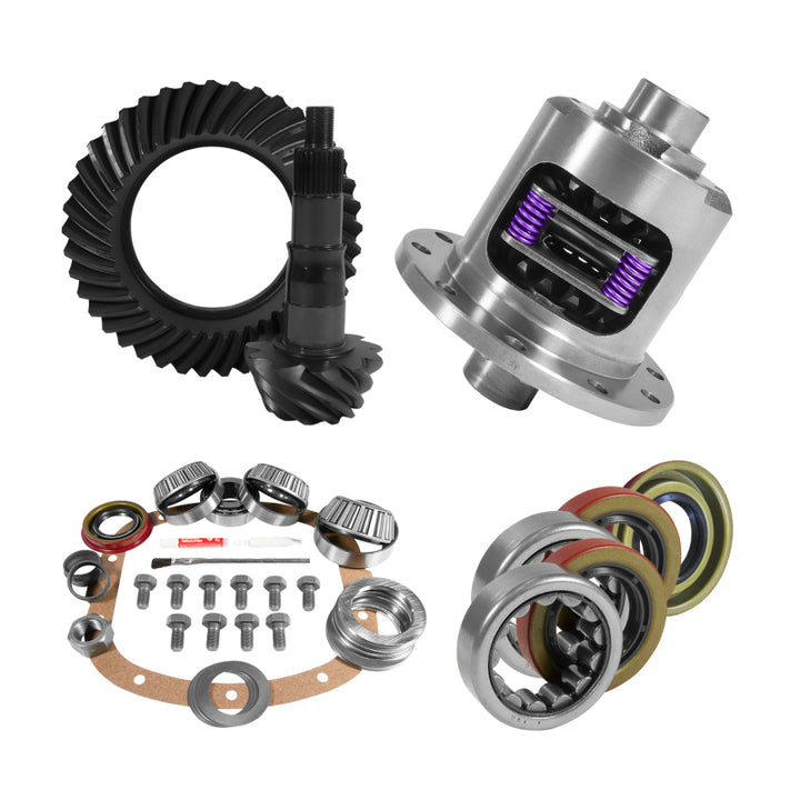 Yukon Gear 7.5in/7.625in GM 4.11 Rear Ring & Pinion Install Kit 28 Spline Positraction Axle Bearings