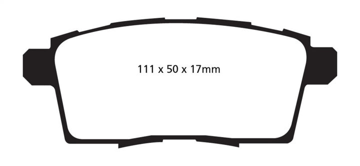 EBC 06-08 Ford Edge 3.5 2WD Yellowstuff Rear Brake Pads