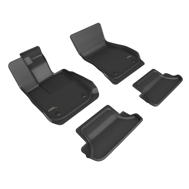 3D MAXpider 18-23 BMW 8 Series Kagu Floor Mat- Black R1 R2