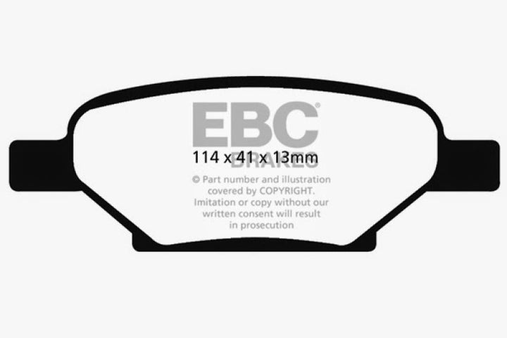 EBC 04-06 Chevrolet Cobalt 2.0 Supercharged Redstuff Rear Brake Pads