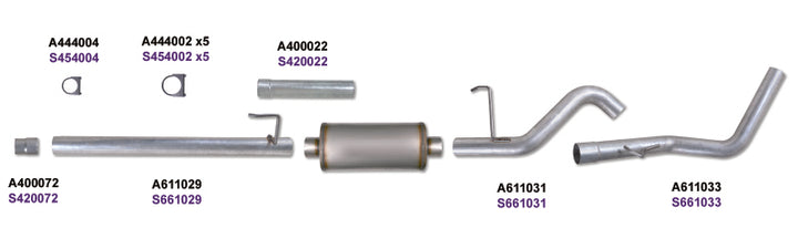 Diamond Eye KIT 3in Catback Single GAS AL FORD 5.4L F150 04-08
