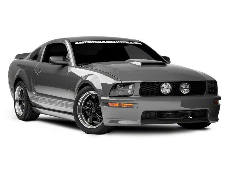 Raxiom 05-09 Ford Mustang Excluding GT500 LED Halo Projector Headlights- Black Housing (Clear Lens)