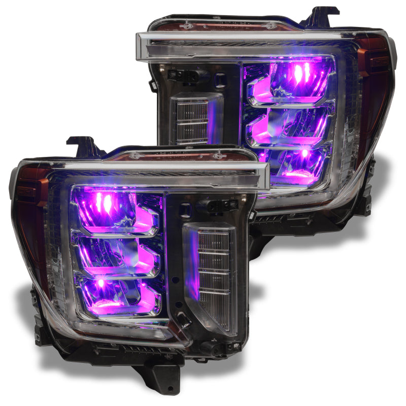 Oracle 19-21 Silverado/Sierra 1500 RGB Demon Eye Headlight Kit - w/o Controller