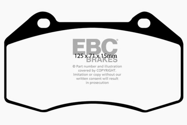 EBC 07-08 Chevrolet Cobalt 2.0 Supercharged (SS) Yellowstuff Front Brake Pads