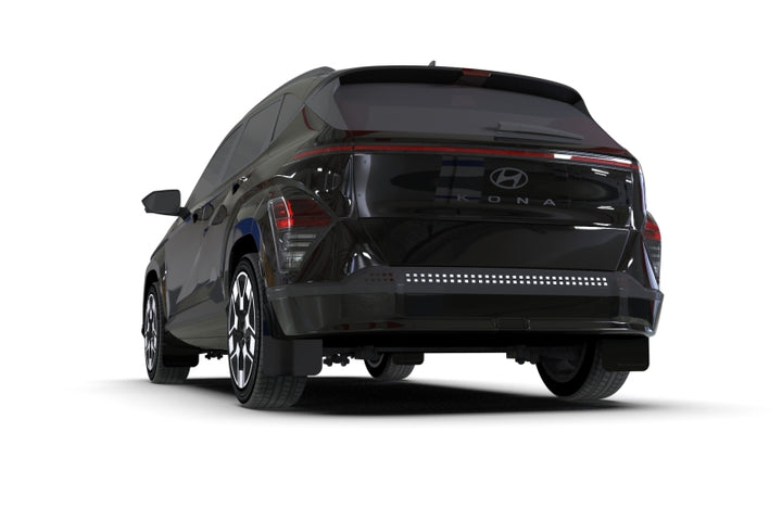 Rally Armor 24-26 Hyundai Kona/Kona EV Black UR Mud Flap w/Metallic Black Logo