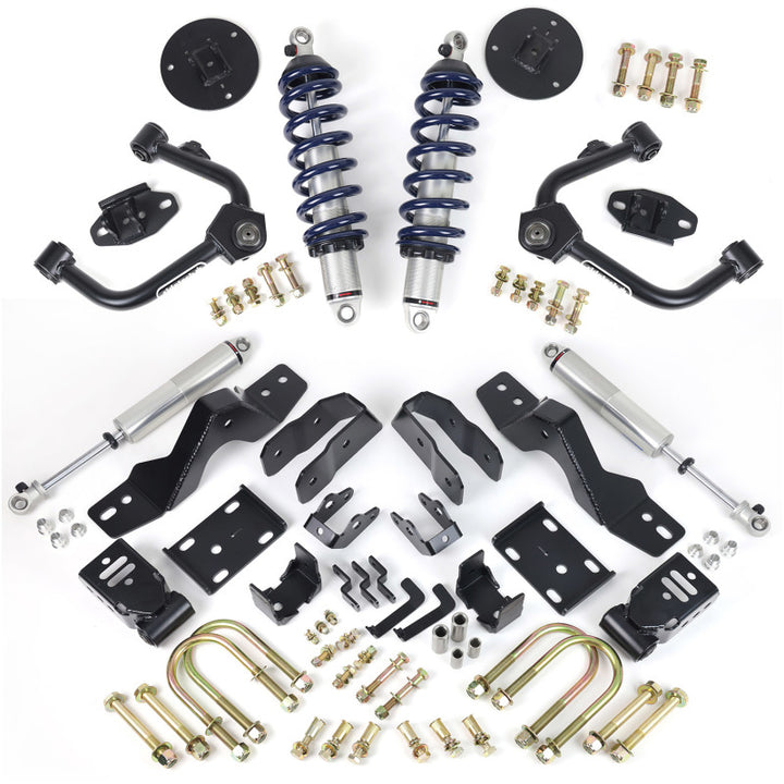 Ridetech 2019+ Silverado/Sierra 2WD Performance Lowering System - Axle Group A
