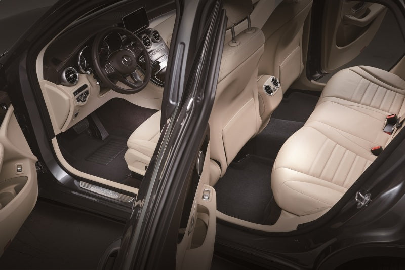 3D MAXpider 19-23 GMC Sierra Crew Cab Kagu Floor Mat- Black R1 R2
