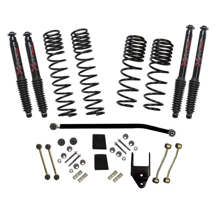 Skyjacker 2020 Jeep JL 4WD Rub Diesel 3.5-4in Dual Rate Long Travel Sus Lift Kit w/Blk Max Shocks