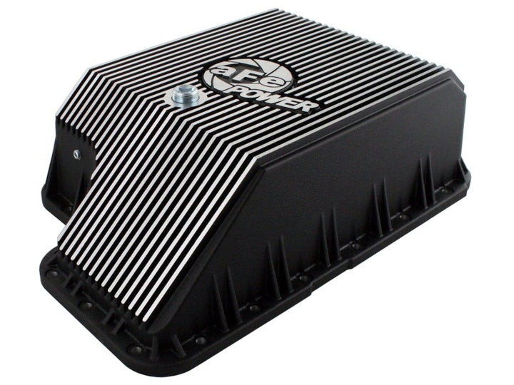 aFe Transmission Pan (Black); Ford Diesel Trucks 03-10 V8-6.0/6.4L (td)