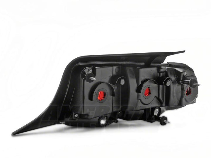 Raxiom 10-12 Ford Mustang Aero Tail Lights- Black Housing (Smoked Lens)