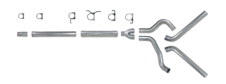 Diamond Eye KIT 4in Catback DUAL SS: 94-97 FORD 7.3L F250/F350 PWRSTROKE