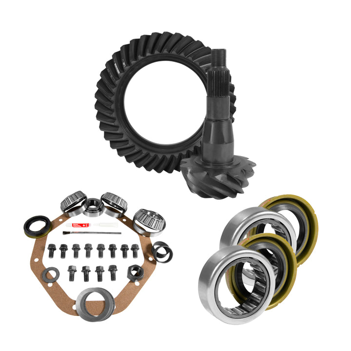Yukon Gear 9.25in CHY 3.21 Rear Ring & Pinion Install Kit 1.705in Axle Bearings and Seal