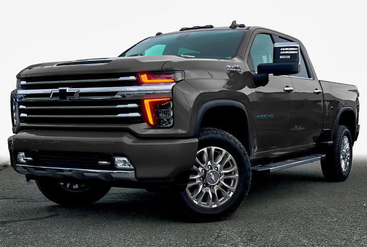 Oracle 20-21 Chevy Silverado HD 2500 RGB+W Headlight DRL Kit - ColorSHIFT w/o Controller