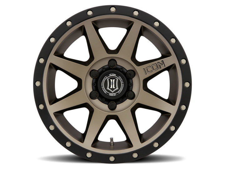 ICON Rebound 18x9 6x5.5 0mm Offset 5in BS 106.1mm Bore Bronze Wheel