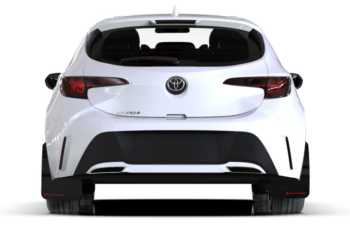 Rally Armor 18-26 Toyota Corolla Hatchback White UR Mud Flap Red Logo