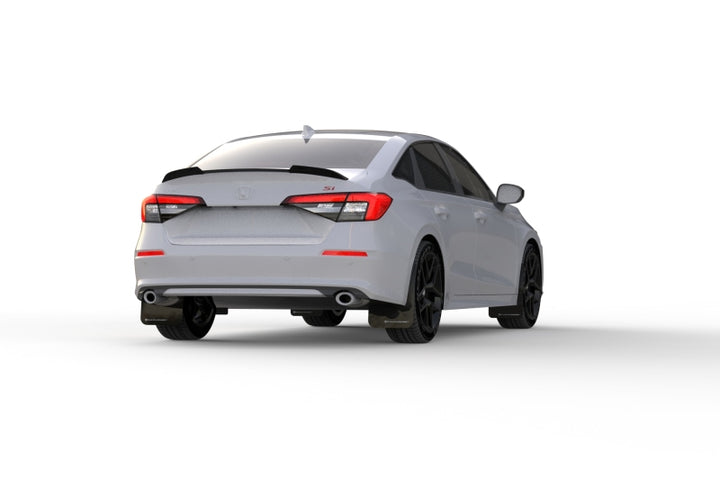 Rally Armor 22-26 Honda Civic/Civic Si/Sport Red UR Mud Flap w/White Logo