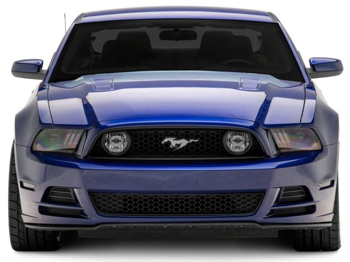 Raxiom 13-14 Ford Mustang LED Projector Headlights SEQL Turn Signals- Black Housing (Clear Lens)