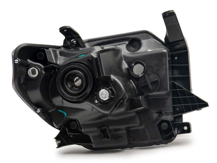Raxiom 14-21 Toyota Tundra Axial Series Headlights w/ LED Bar- Black Housing (Clear Lens)