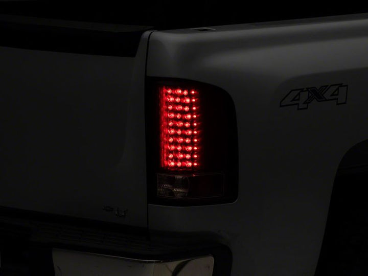 Raxiom 07-13 Chevrolet Silverado 1500 LED Tail Lights- Black Housing (Clear Lens)