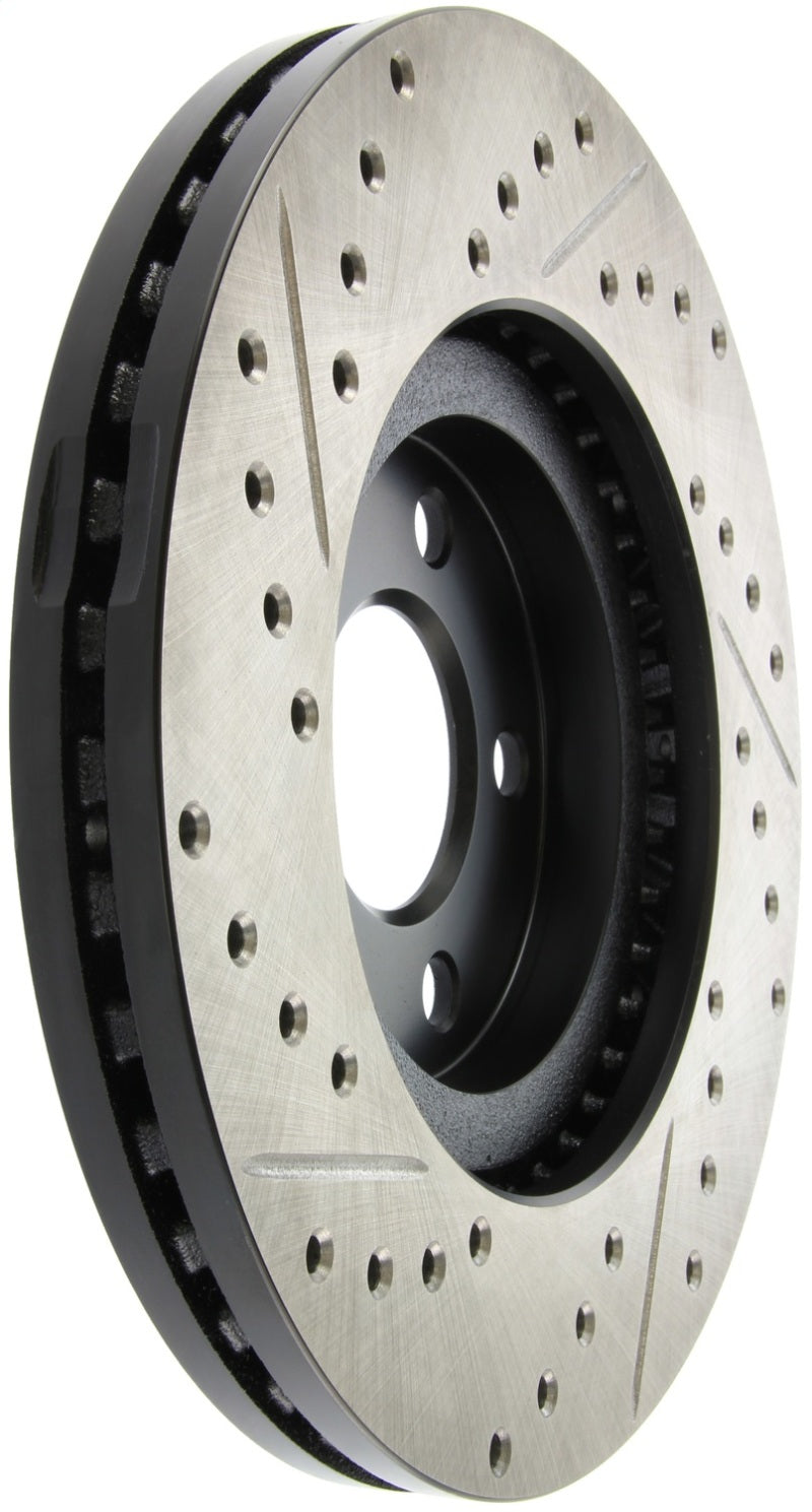 StopTech 03-09 Chrysler PT Cruiser Tur / 03-05 Dodge Neon SRT-4 Front Left Slotted & Drilled Rotor