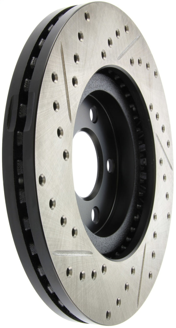 StopTech 03-09 Chrysler PT Cruiser Tur / 03-05 Dodge Neon SRT-4 Front Left Slotted & Drilled Rotor