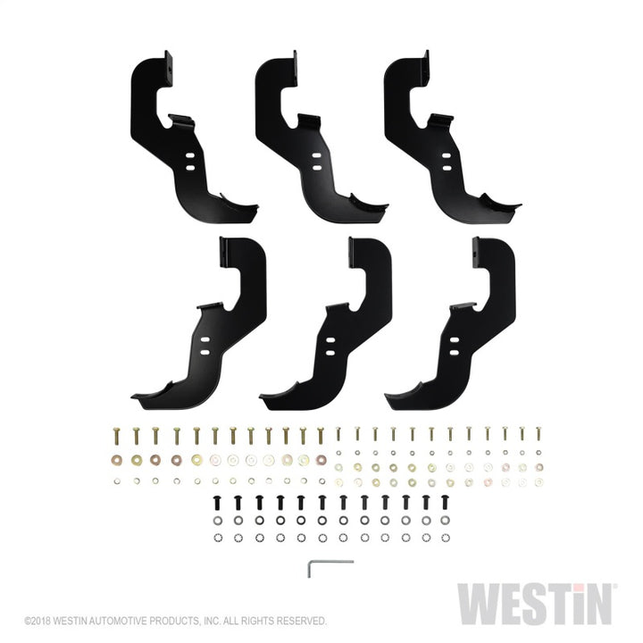 Westin 2019-2026 Chevy Silverado/Sierra 1500 Crew Cab Non LD PRO TRAXX 4 Oval Nerf Step Bars - Black