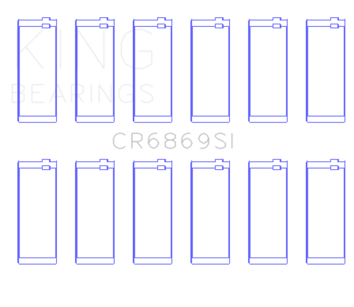 King Engine Bearings Jeep AMC 232CI/242CI/248CI I6 (Size .030) Connecting Rod Bearing Set