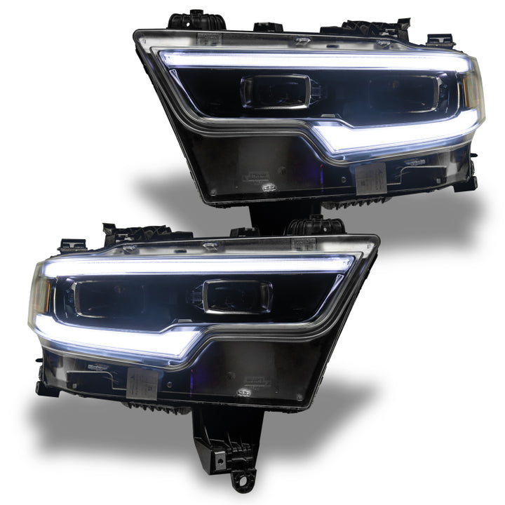Oracle 19-21 RAM 1500 Headlight DRL Kit Projector LED - RGBW+A w/ Simple Controller