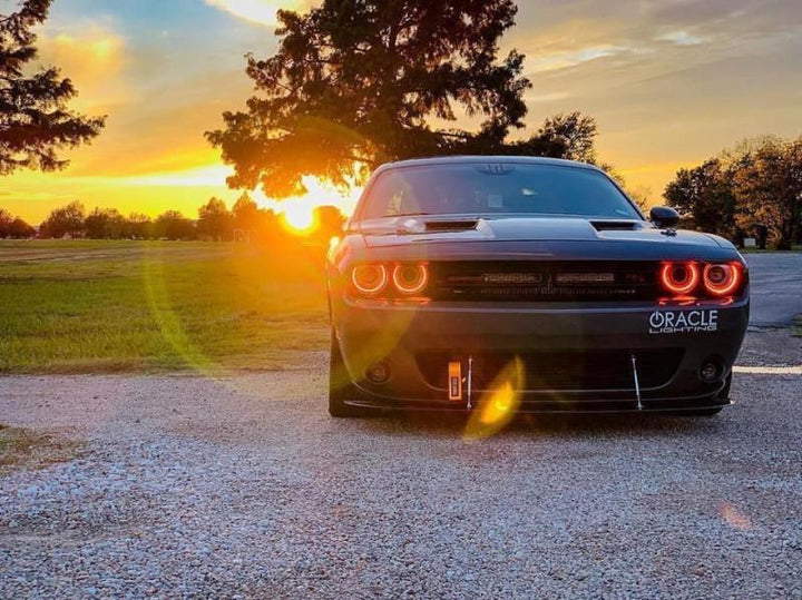 Oracle 15-21 Dodge Challenger RGB+W Headlight DRL Kit - ColorSHIFT w/ Simple Controller