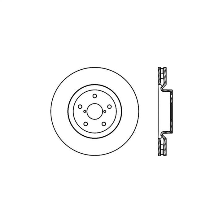 Stoptech 05-07 Subaru Impreza WRX Sti Front High Carbon CRYO-STOP Rotor