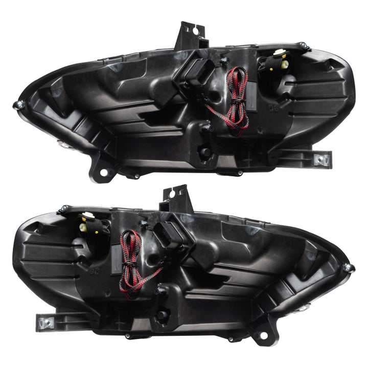 Oracle Lighting 18-23 Ford Mustang Dynamic ColorSHIFT LED Headlights - Black Series