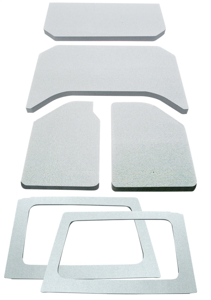 DEI 11-18 Jeep Wrangler JK 4-Door Boom Mat Complete Headliner Kit - 6 Piece - White
