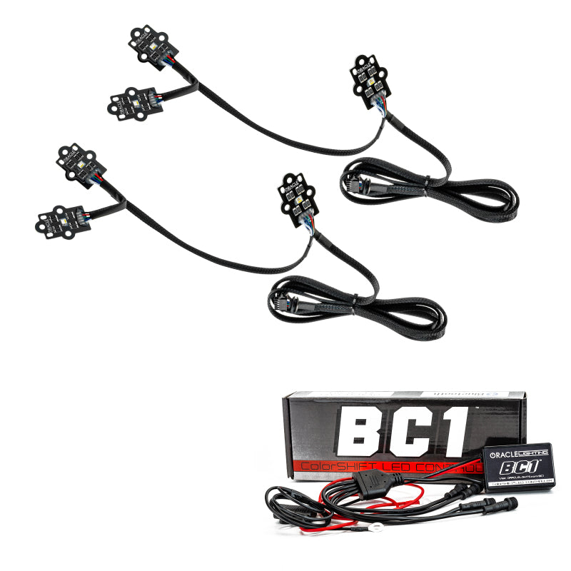 Oracle 19-21 Chevy Silverado 1500 RGB+W Headlight DRL Kit - ColorSHIFT w/ BC1 Controller