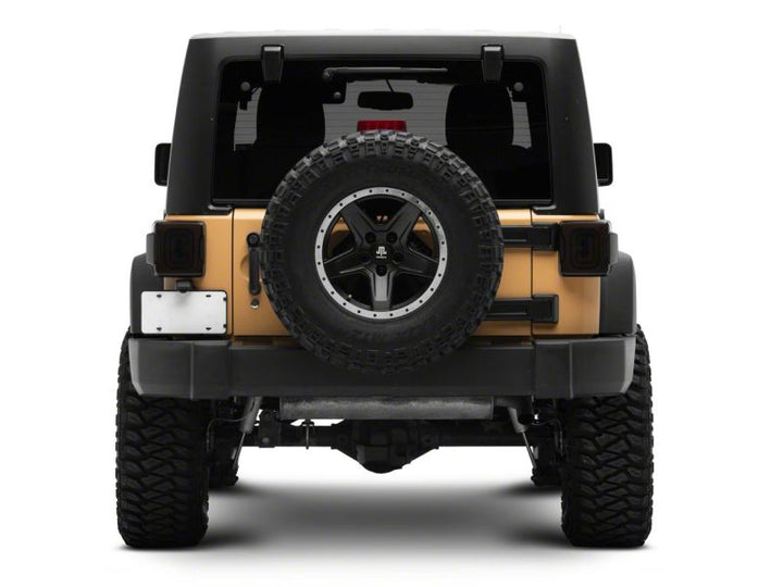 Raxiom 07-18 Jeep Wrangler JK Axial Series LED Tail Lights- Black Housing (Smoked Lens)