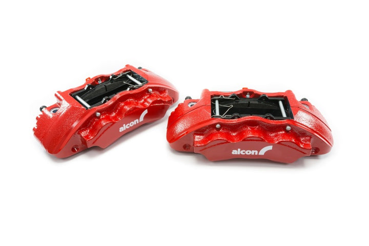Alcon 2019+ Ford Ranger/2020+ Bronco 2.3L 350x34mm Rotors 6-Piston Calipers Front Brake Kit - Red