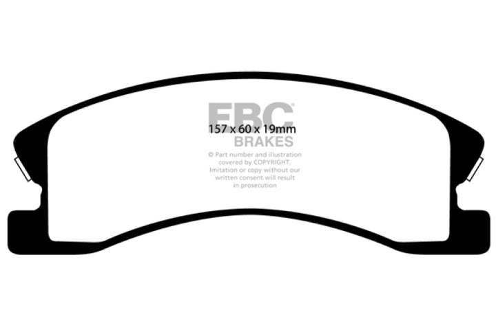 EBC 99-04 Jeep Grand Cherokee 4.0 (Akebono) Ultimax2 Front Brake Pads